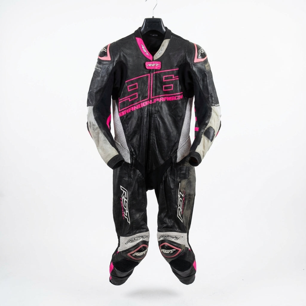 RST Leather Suit Bundle | Black/Pink
