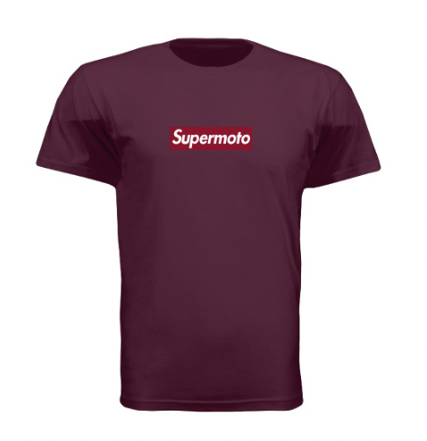 Burgundy Box Logo Tee